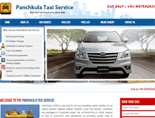 Tablet Screenshot of panchkulataxiservice.com